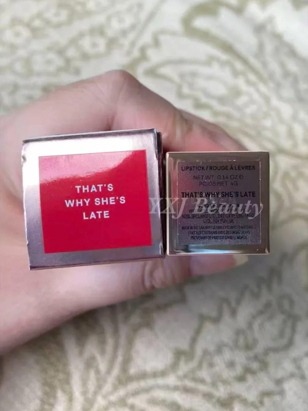 New In Box PATRICK TA Matte Suede Lipstick~That's Why She's Late~Full Size 4 g